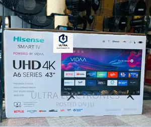 HISENSE Smart UHD Frameless TV Yenye Inchi 43 