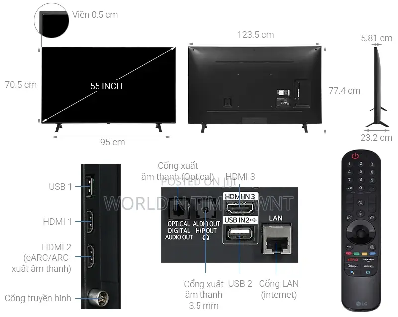 OFFER LG 65 Inch NANO77 HDR Webos Smart AI Thinq