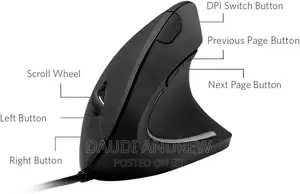 Anker Ergonomic Optical Usb Wired Vertical Mouse