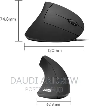 Anker Ergonomic Optical Usb Wired Vertical Mouse