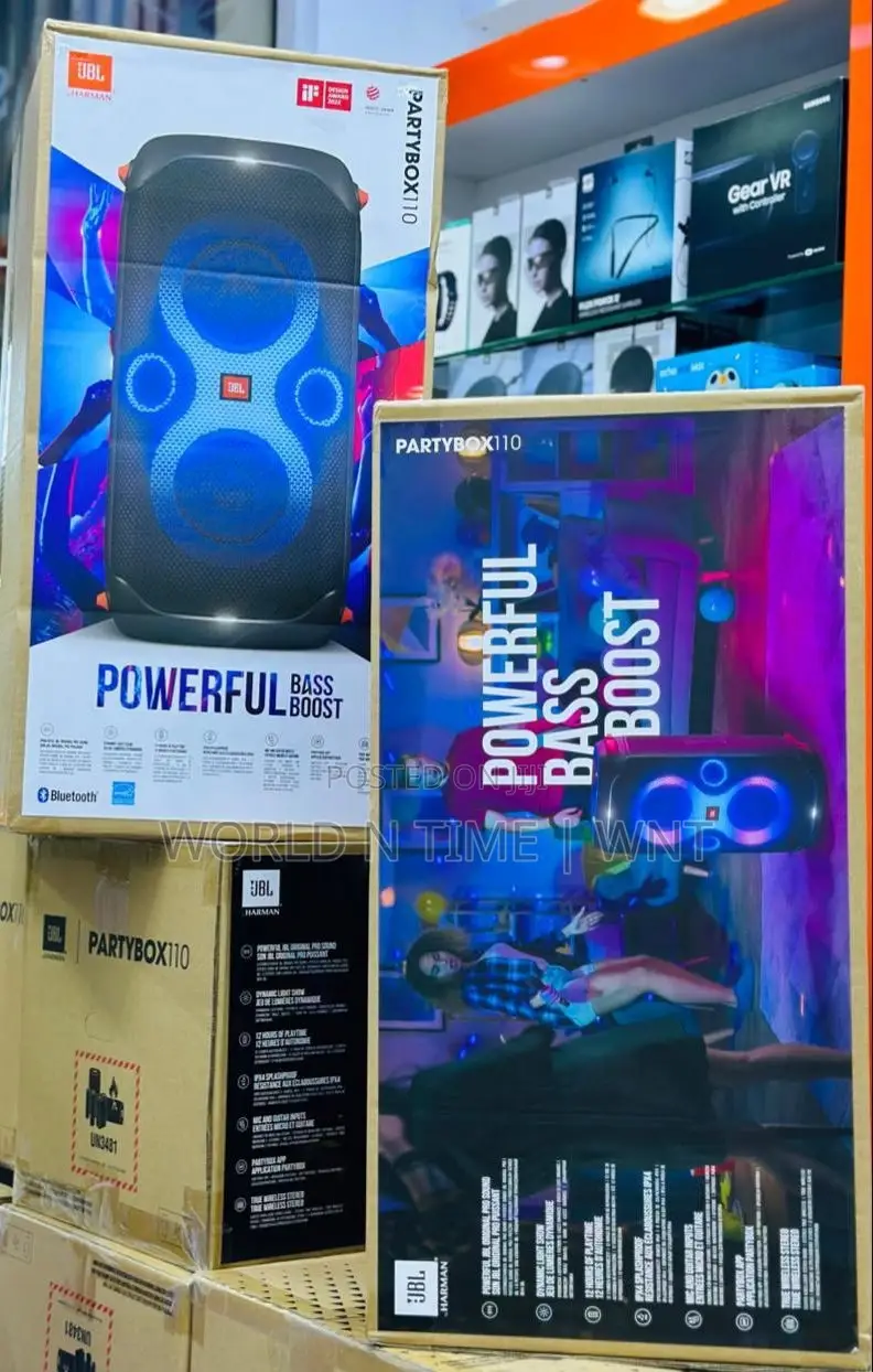 JBL Partybox 110 Portable Party Speaker Powerful Sound
