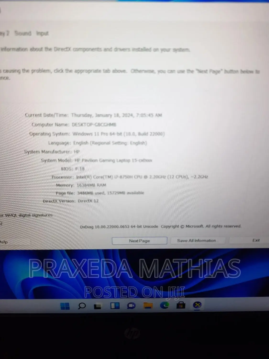 Laptop HP Pavilion 15 16GB Intel Core I7 SSD 512GB