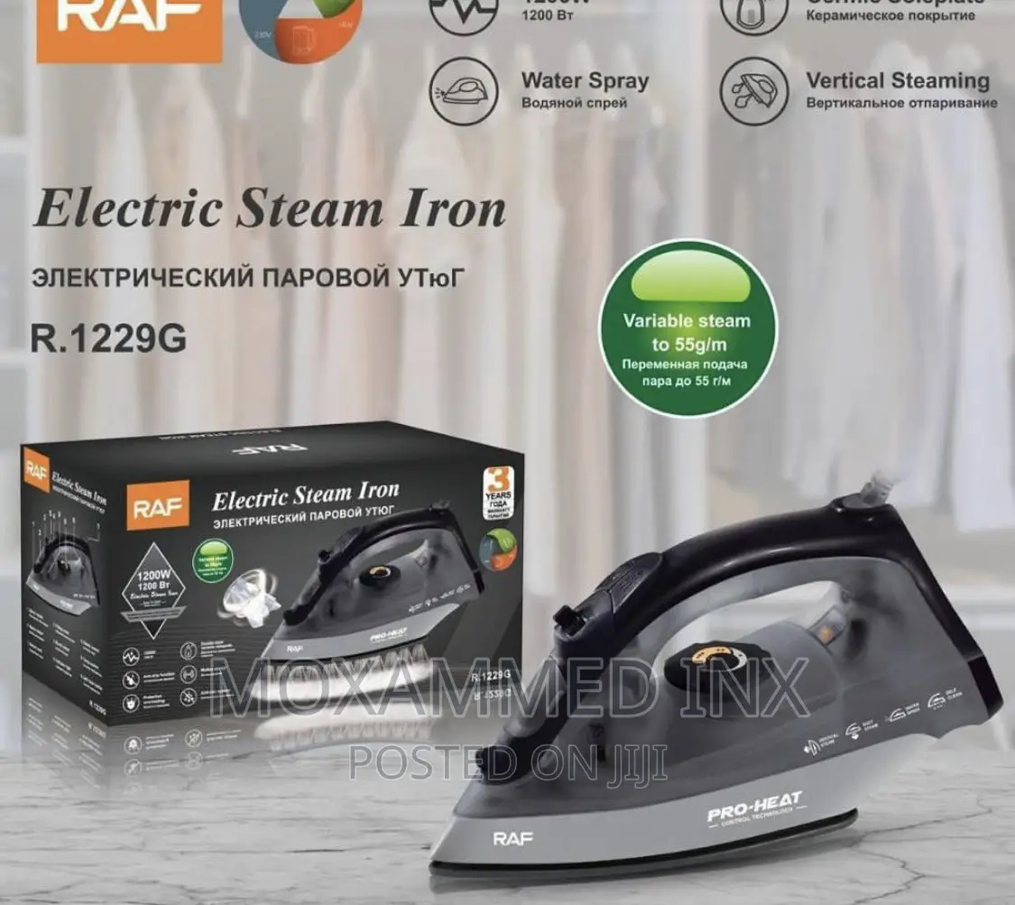 Raf Steam Iron 1200W in Ilala Home Appliances, Moxammed Inx Jiji.co.tz
