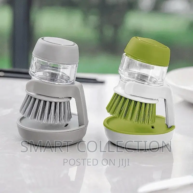 Dish Cleaner Brush With Soap Mini Tank