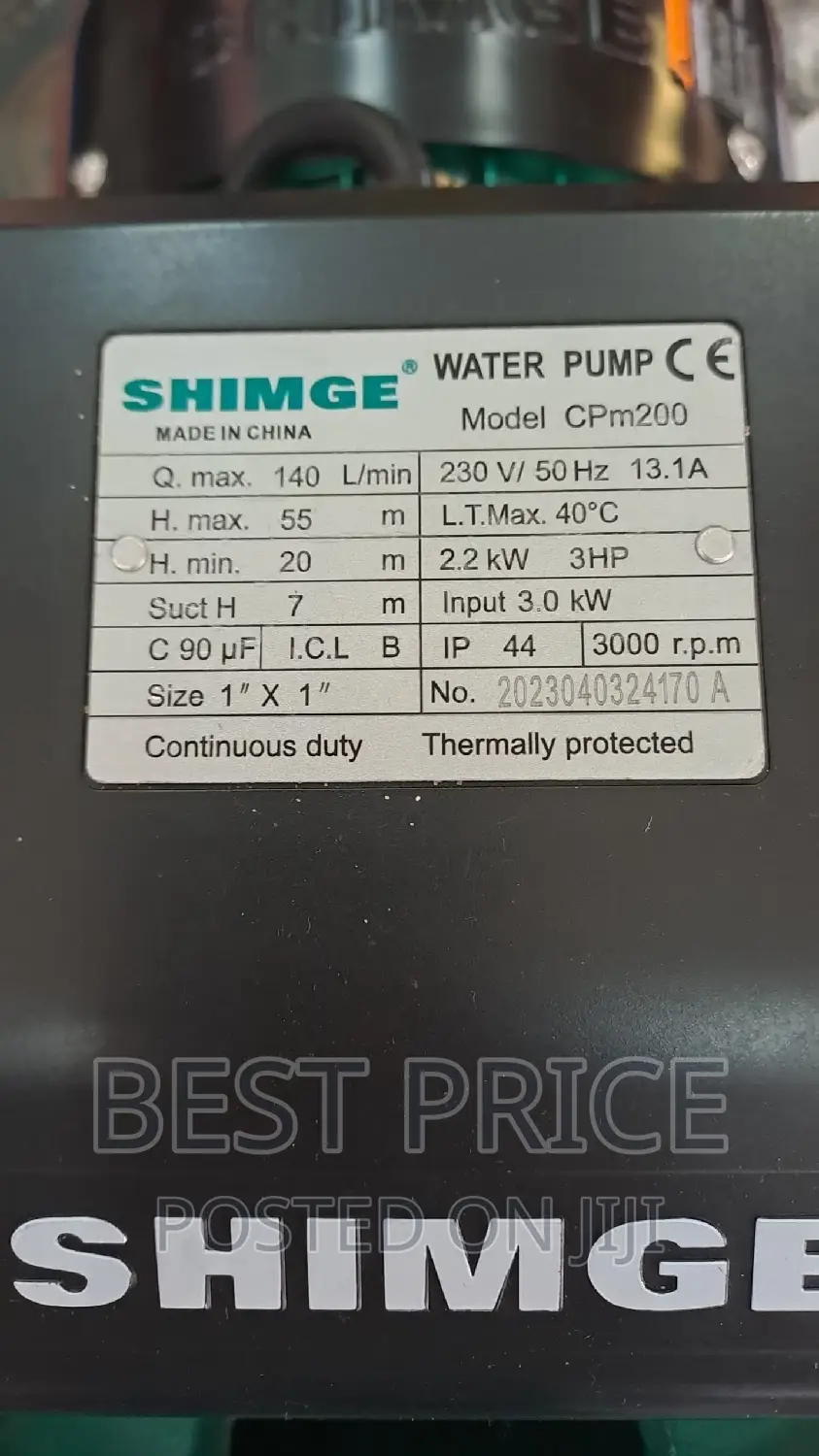 Shimge Water Pump
