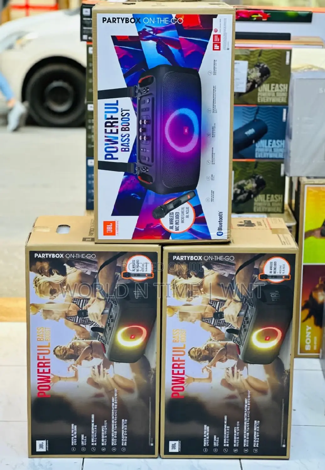 JBL Partybox on-the-Go | Portable Mic Party Speaker