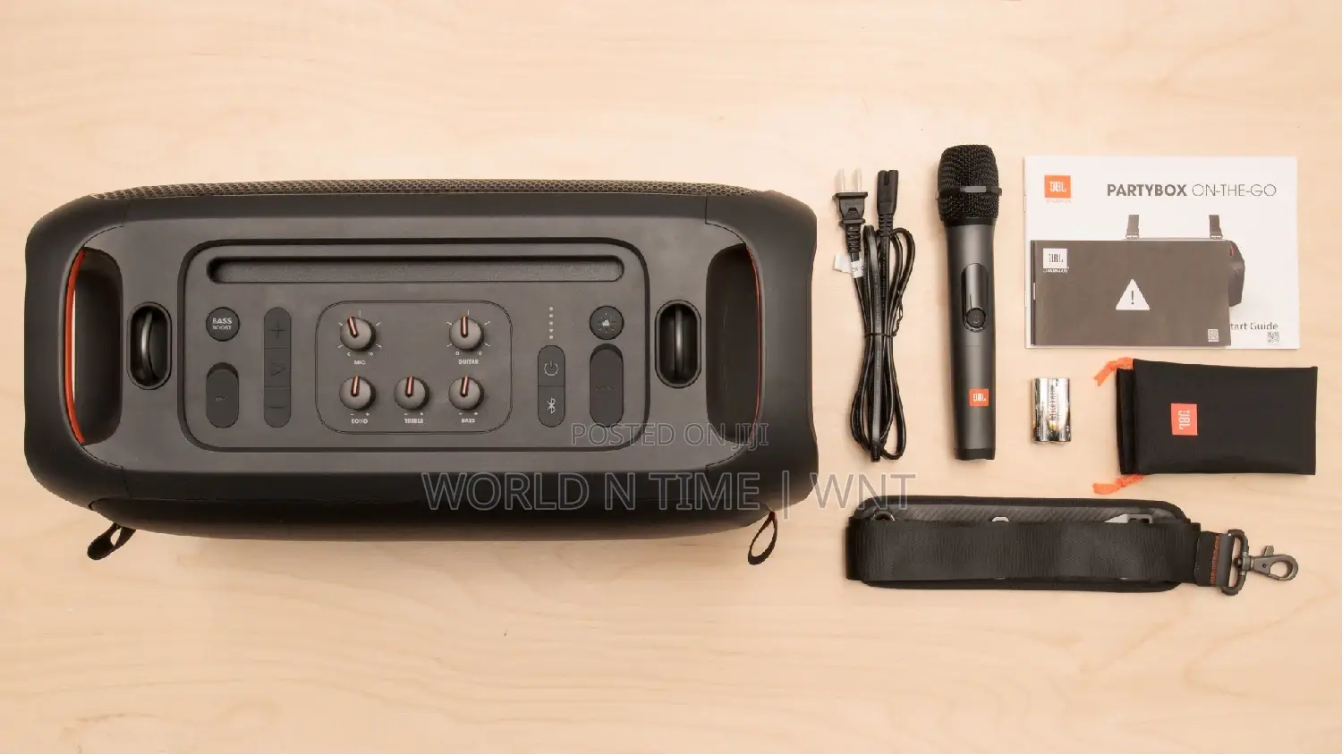 JBL Partybox on-the-Go | Portable Mic Party Speaker