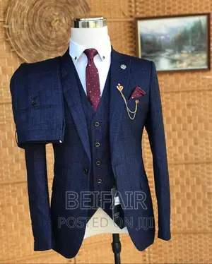 Dark Blue Men's Suits | Suti Za Kiume