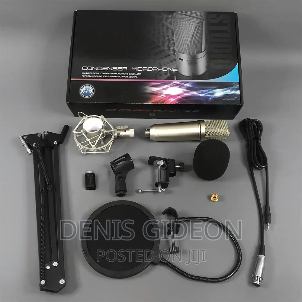 Microphone Condesor,Stand,Pop Filter,