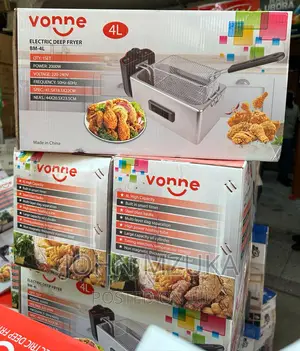 Photo - Vonn Deep Fryer Single ,Inatumia Umeme 4 Liters Cheap Price