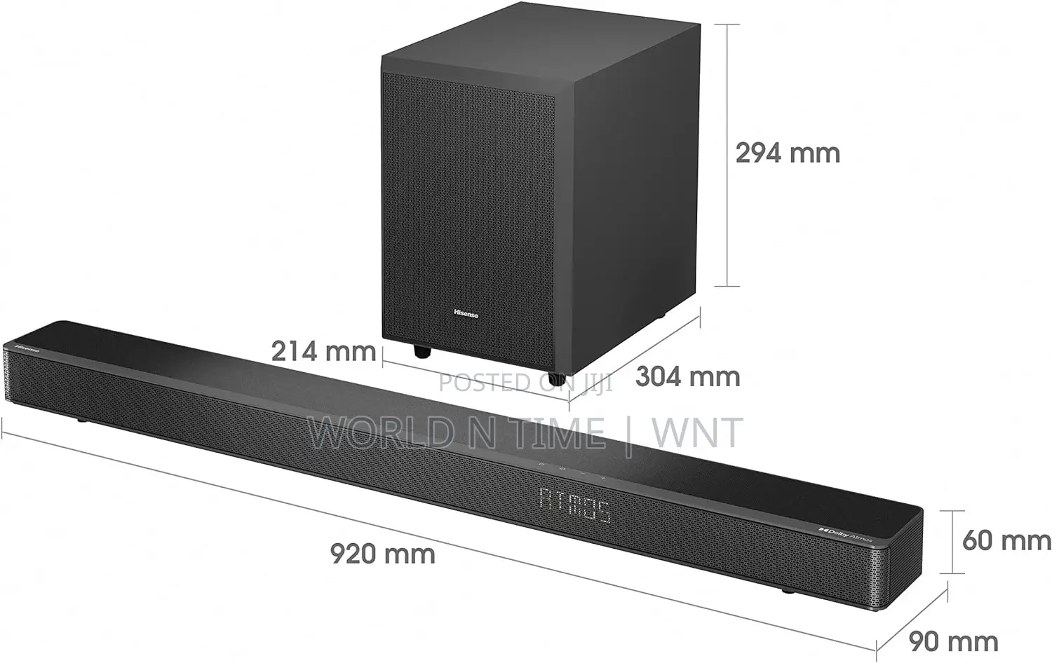 Hisense 3.1ch 280W Soundbar + Subwoofer | AX3100G
