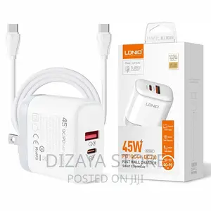 Fast Charger for Phones and Laptops 45W