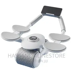 White Ab Wheel Roller With Auto-rebound Function