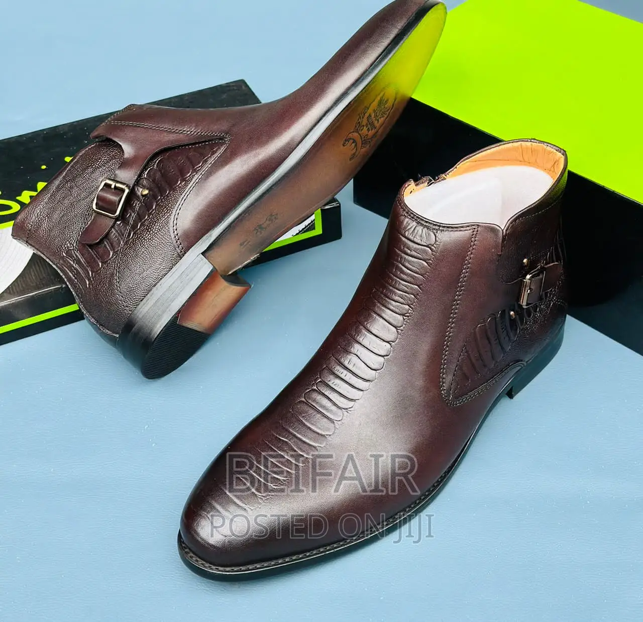 Original Leather Mens Travolta Shoes|Viatu Vya Kiume Travota
