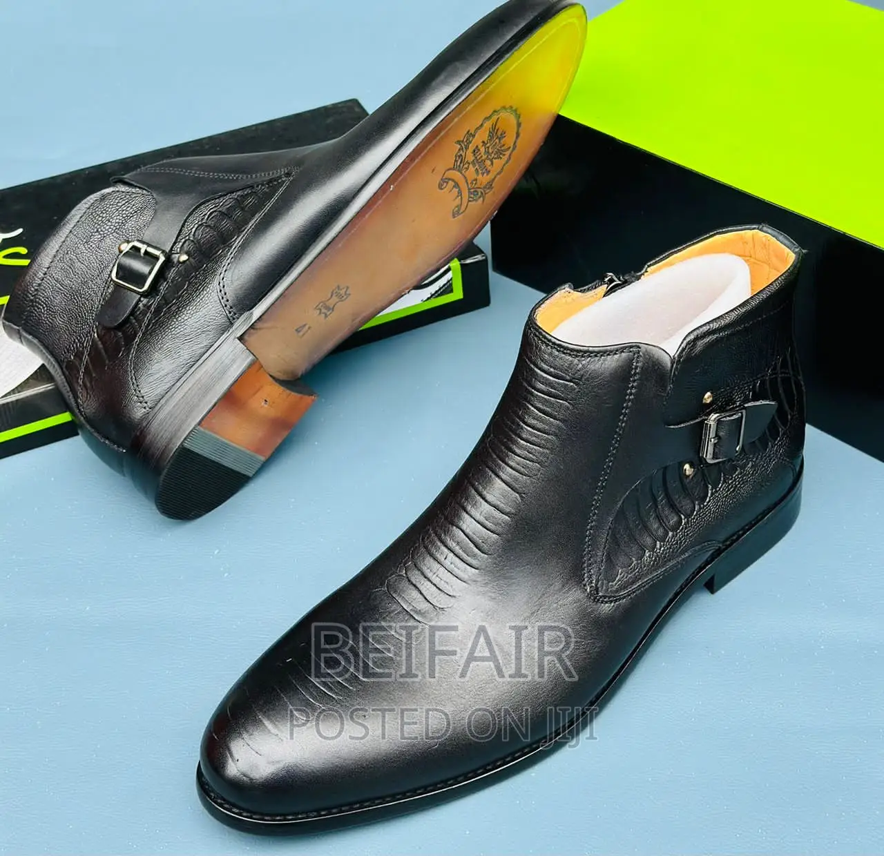 Original Leather Mens Travolta Shoes|Viatu Vya Kiume Travota