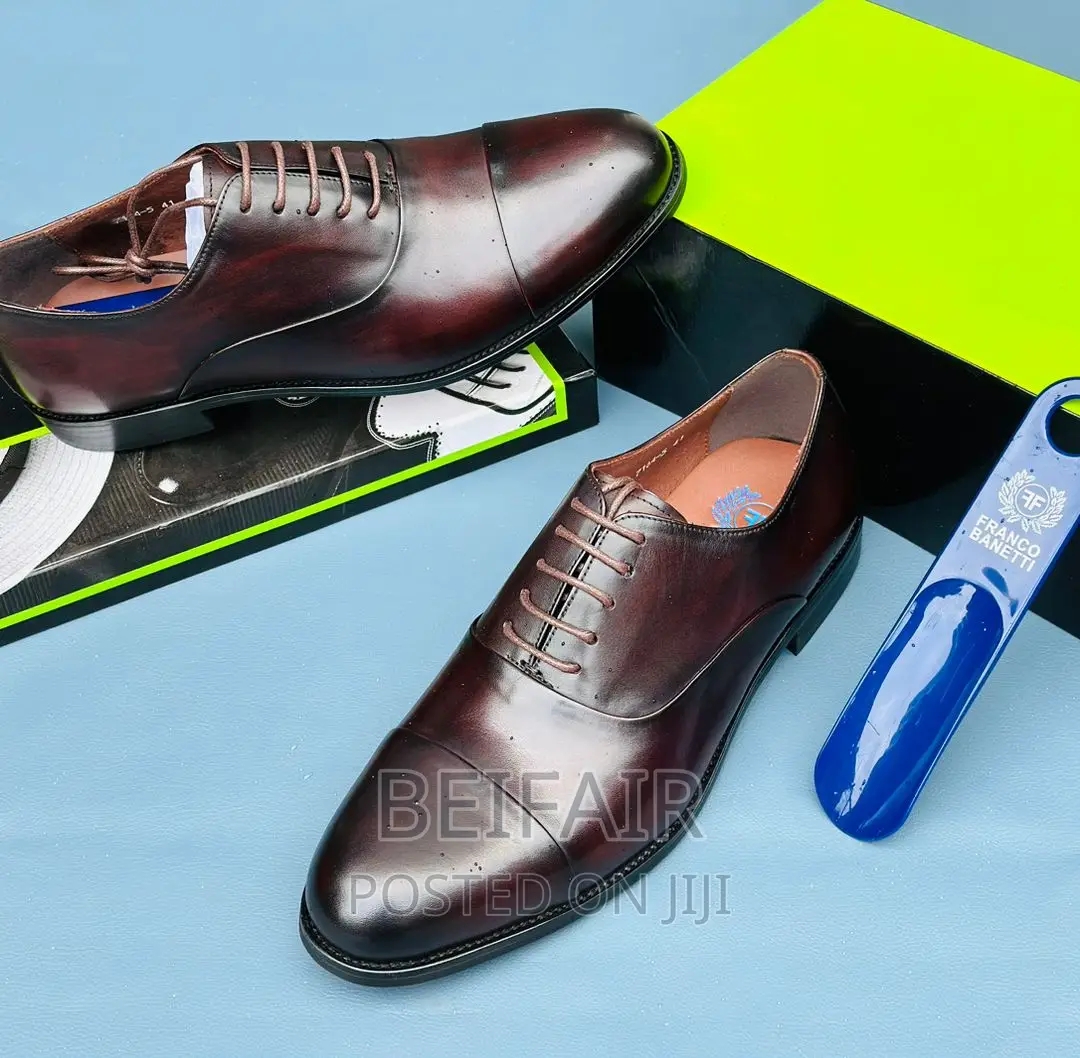 Men's Original Leather Shoes | Viatu Vya Ngozi Vya Kiume