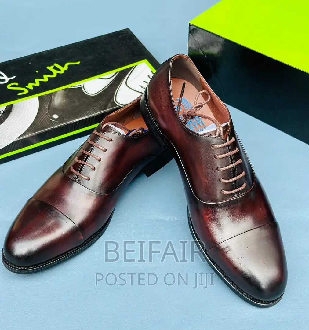 Men's Original Leather Shoes | Viatu Vya Ngozi Vya Kiume