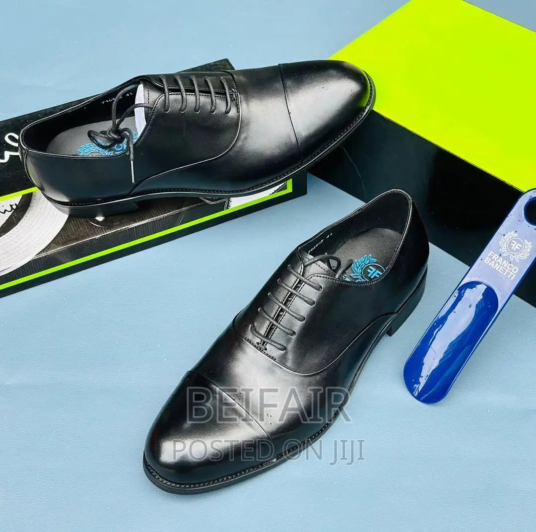 Men's Original Leather Shoes | Viatu Vya Ngozi Vya Kiume