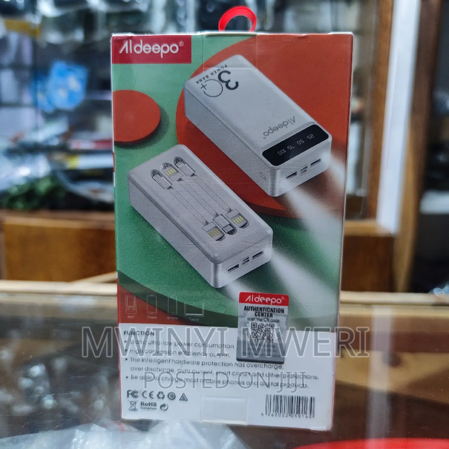 Aldeepo AD-P999 30000mah Digital Display Portable Power Bank