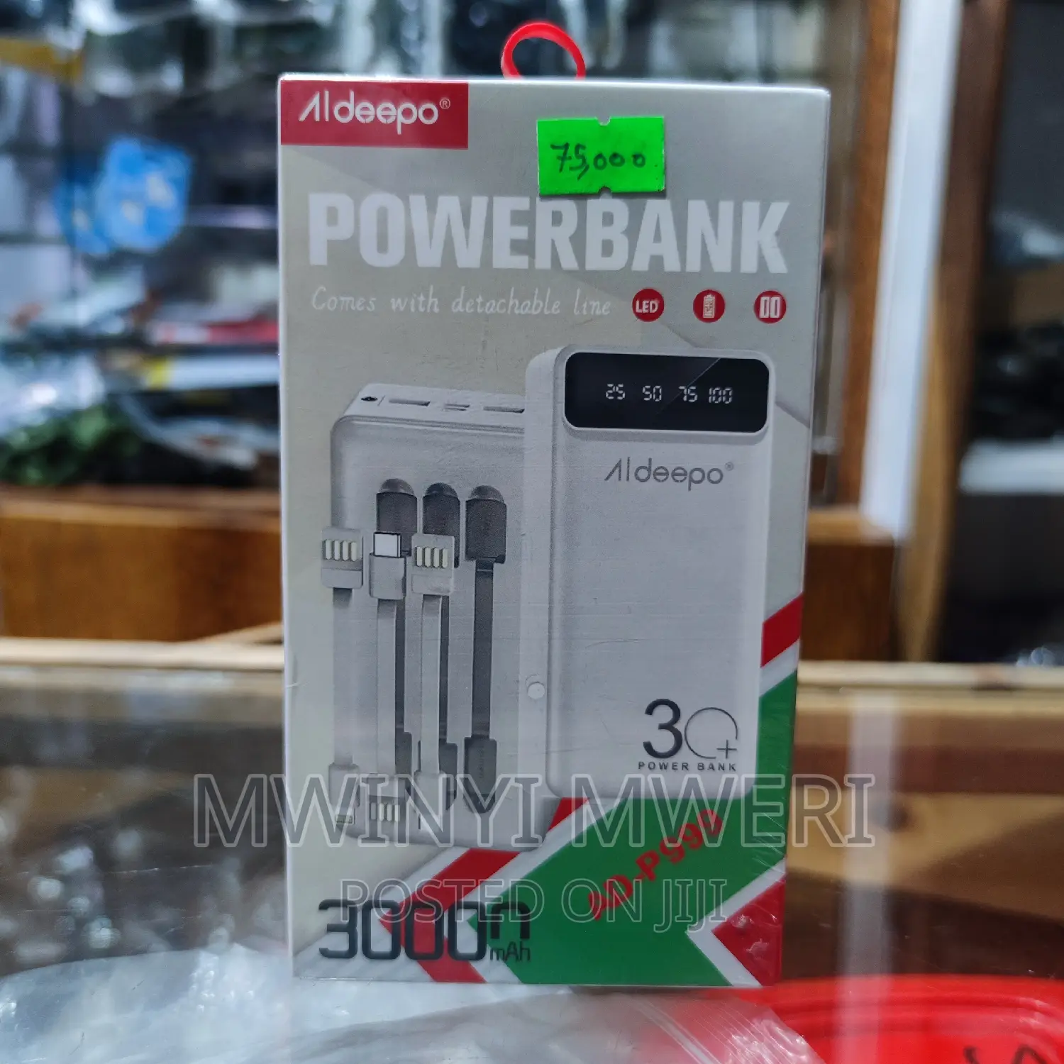 Aldeepo AD-P999 30000mah Digital Display Portable Power Bank