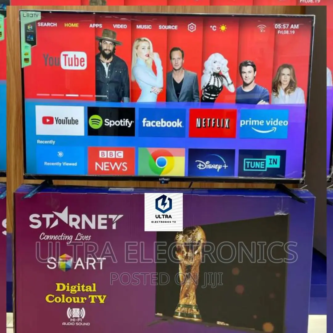 STARNET Smart Android Frameless TV Yenye Inchi 43 