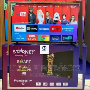 STARNET Smart Android Frameless TV Yenye Inchi 43 