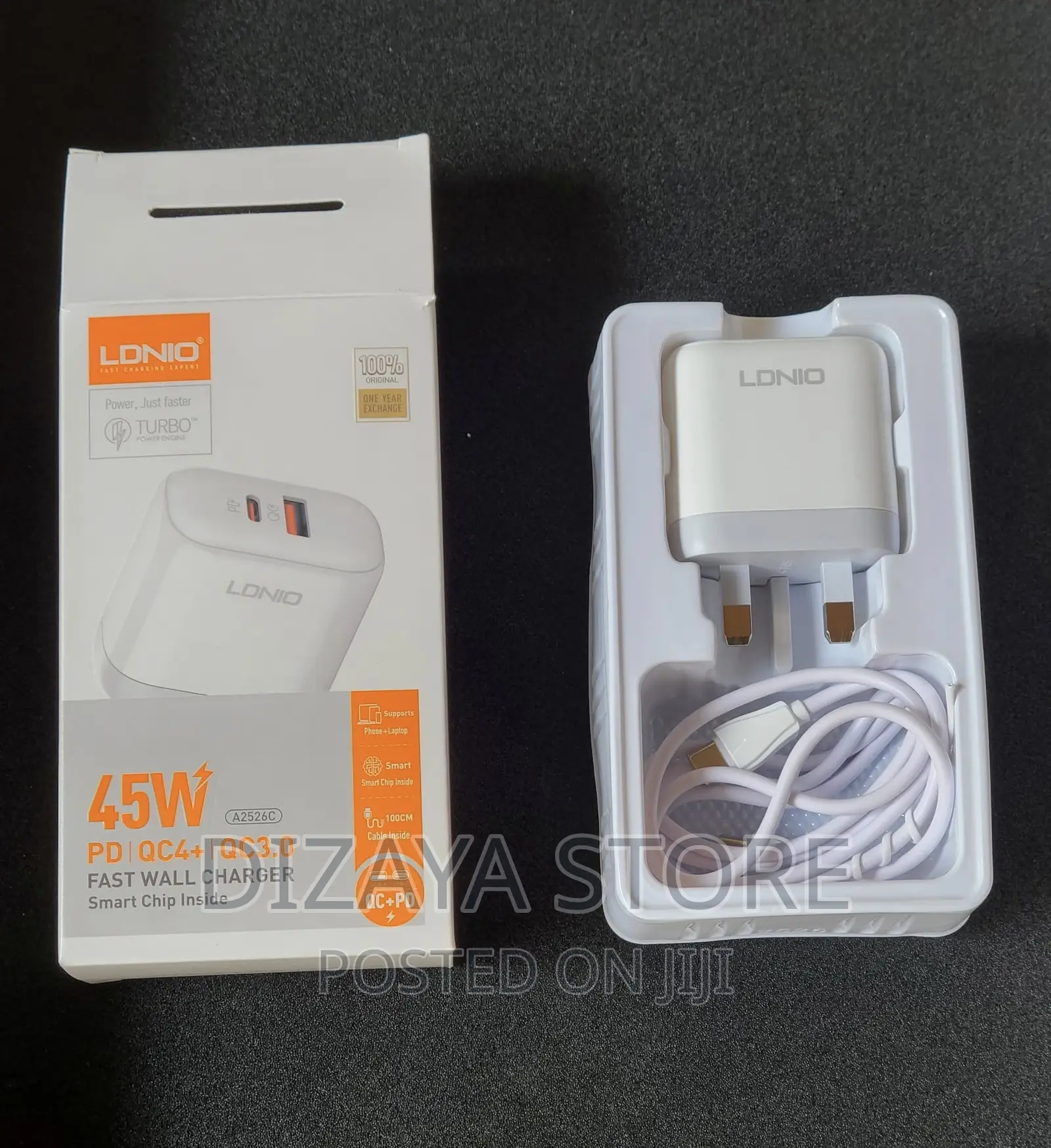 Fast Charger for Phones and Laptops 45W