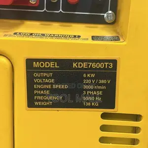 Diesel Silent Generator KDE7600T3