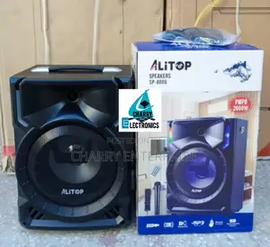 Alitop Portable Rechargeable Speaker With MicPMPO 2000W
