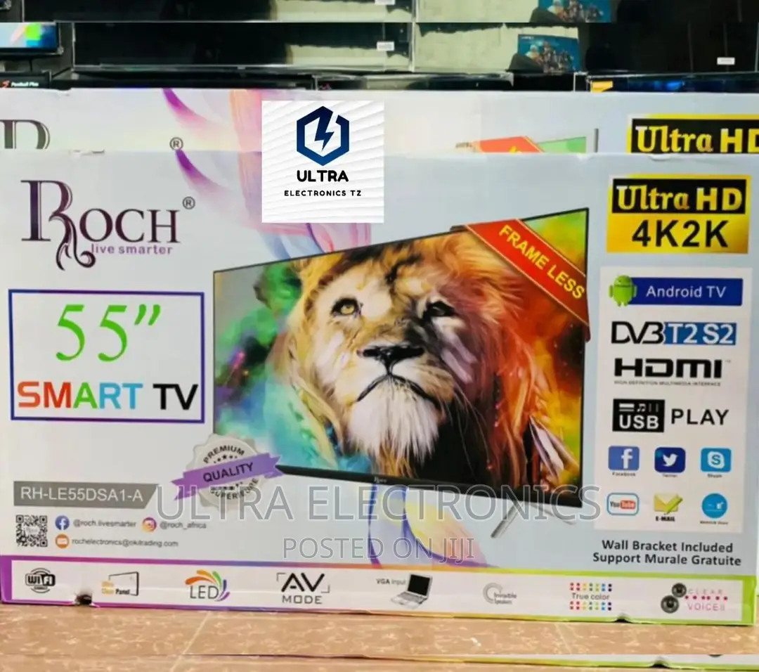 ROCH Smart Android UHD 4k2k TV Yenye Inchi 55  