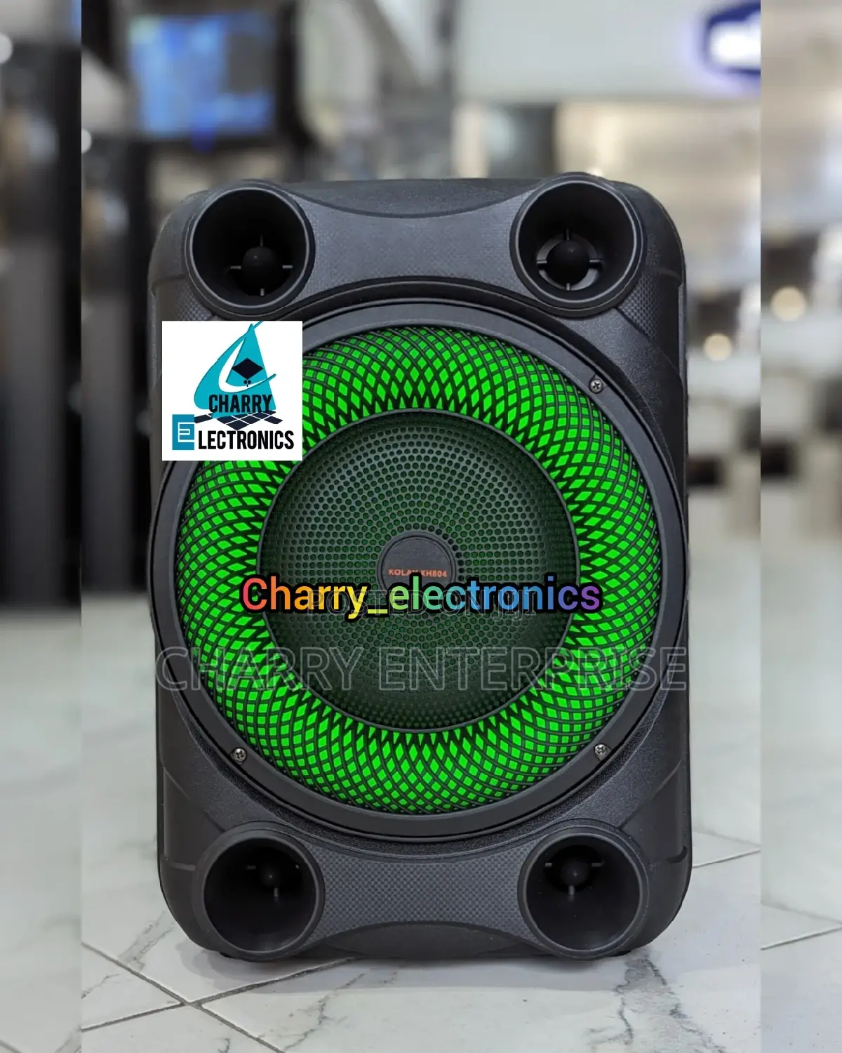 KOLAV Super BASS 
Portable *RECHARGEABLE Speaker 8 Inch