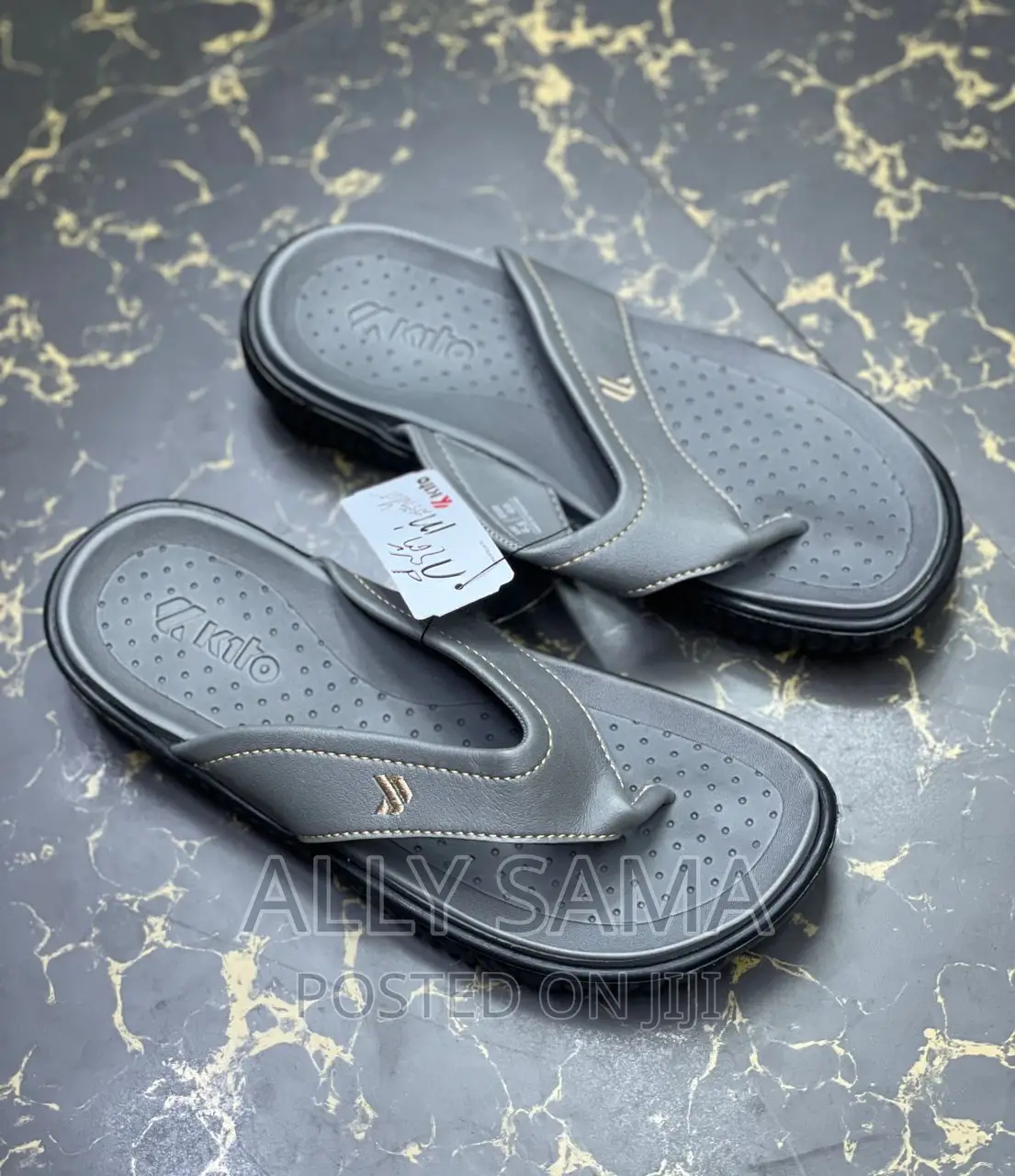 Sandals for Mens Gray Brand KITTO