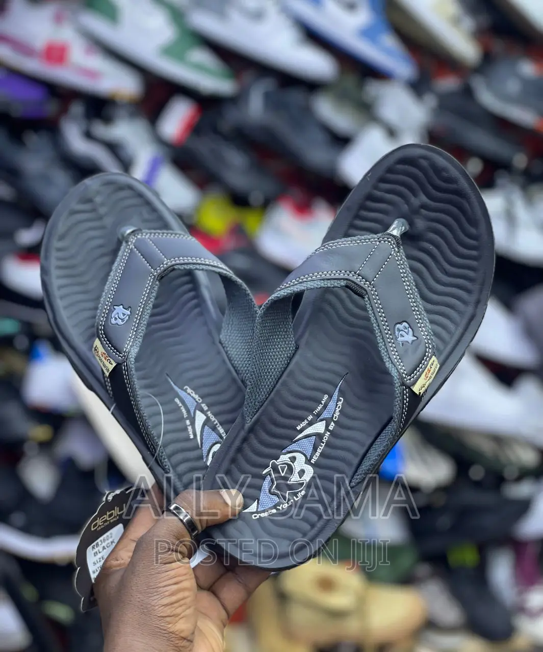 Sandals For Mens Black Brand RB