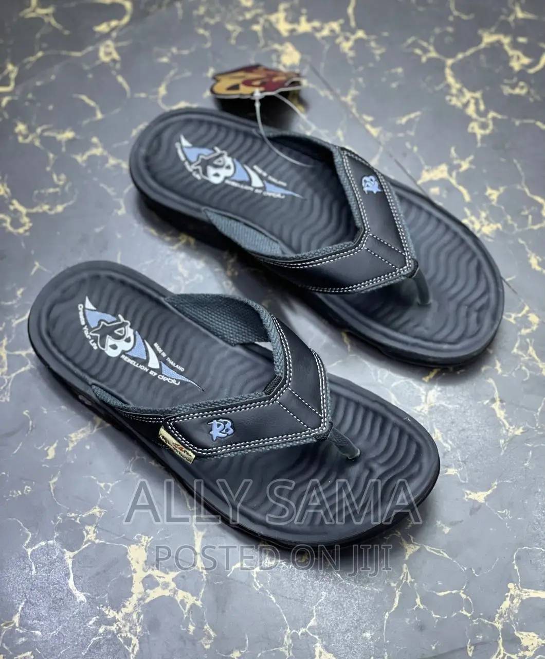 Sandals For Mens Black Brand RB