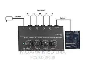 Headphone Amplifier 4 Channels