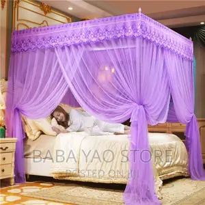 4 Corner Post Bed Canopy Mosquito Net/Full Queen King Size.