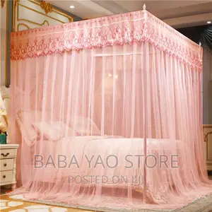4 Corner Post Bed Canopy Mosquito Net/Full Queen King Size.