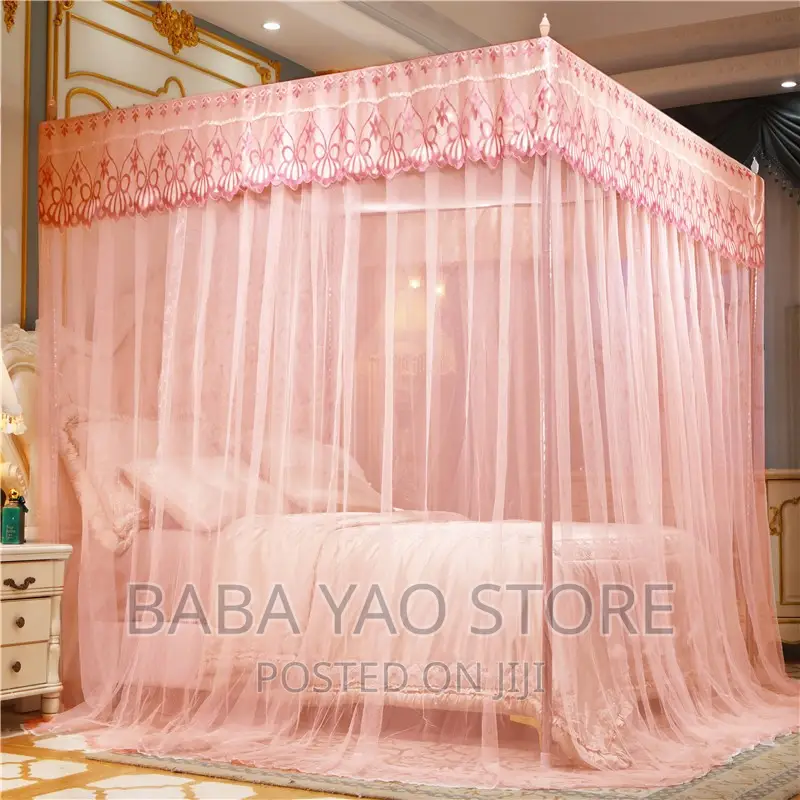 4 Corner Post Bed Canopy Mosquito Net/Full Queen King Size.