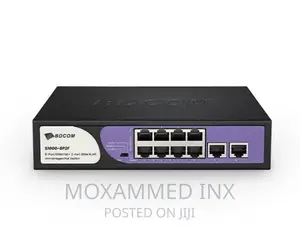 BDCOM S1000-8p2f 8-Port 100M Poe + 2-Port 100M RJ45 Unmanag
