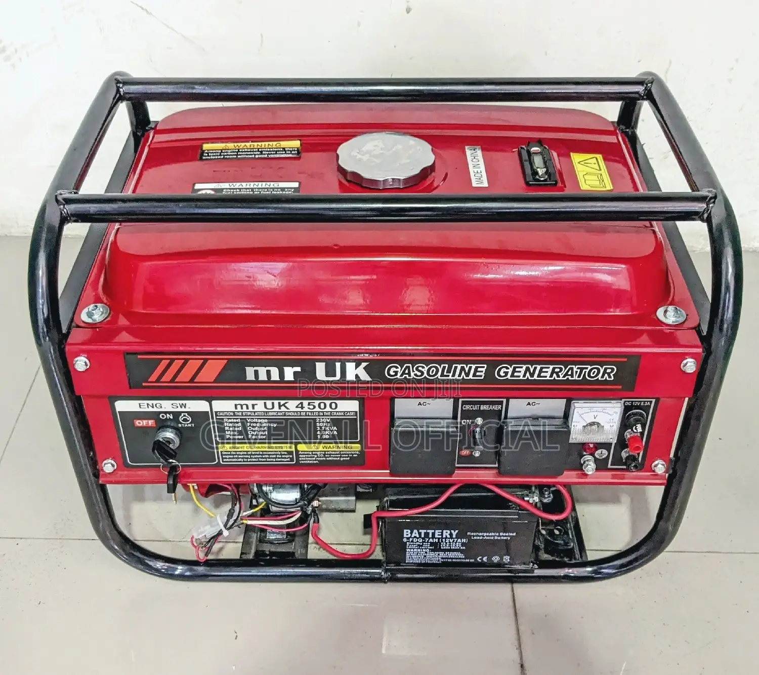 Ofa Ofa = Mr UK Generator Kva 4.5, Watts 4500, Imara Sana