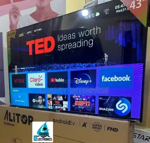 Alitop Smart Android Frameless Tv FHD With Miracast43 Inch
