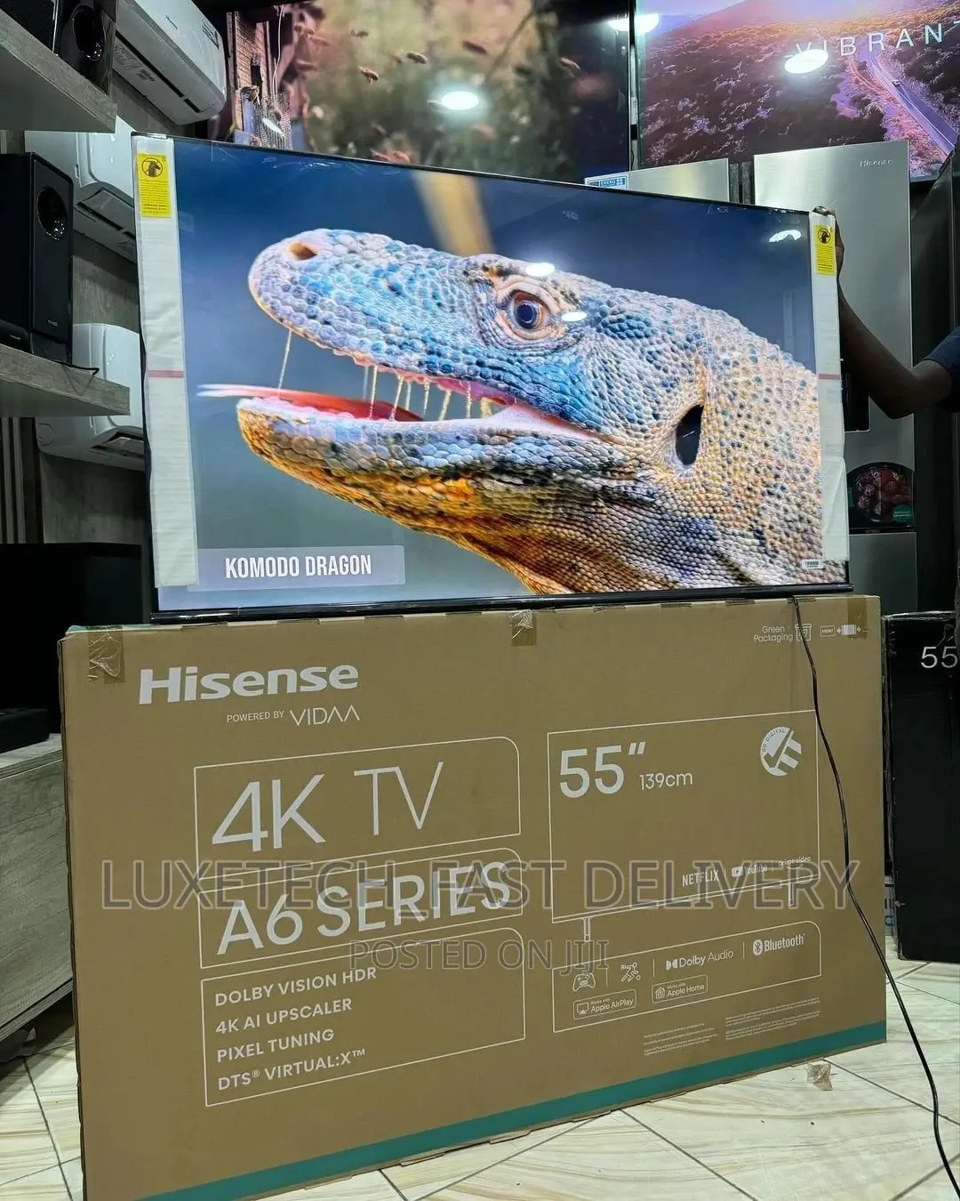 Hisense 55 Inch Smart Tv | New A6 Series 100% Colour