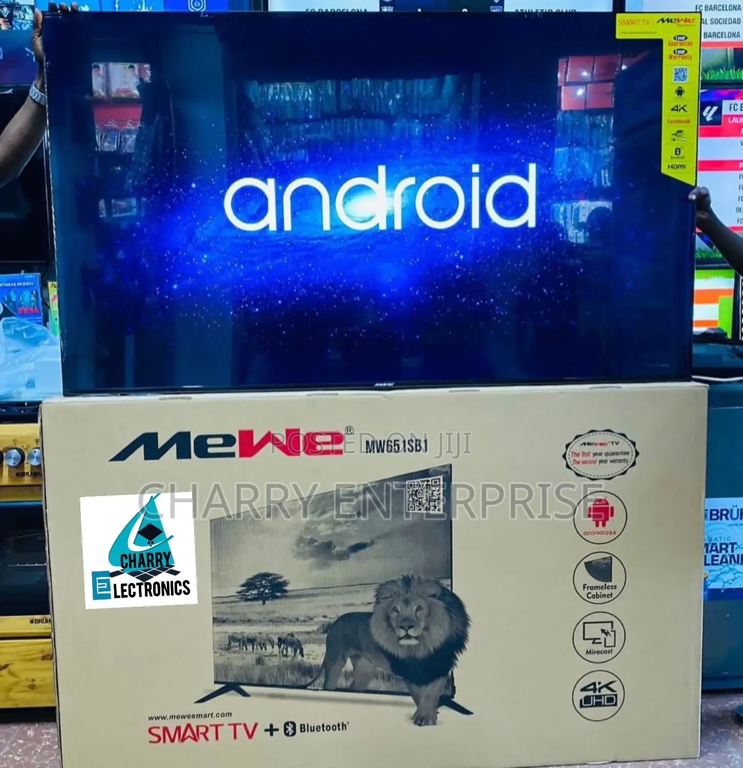 Mewe Double Glass Smart Android Uhd With Bluetooth65 Inch