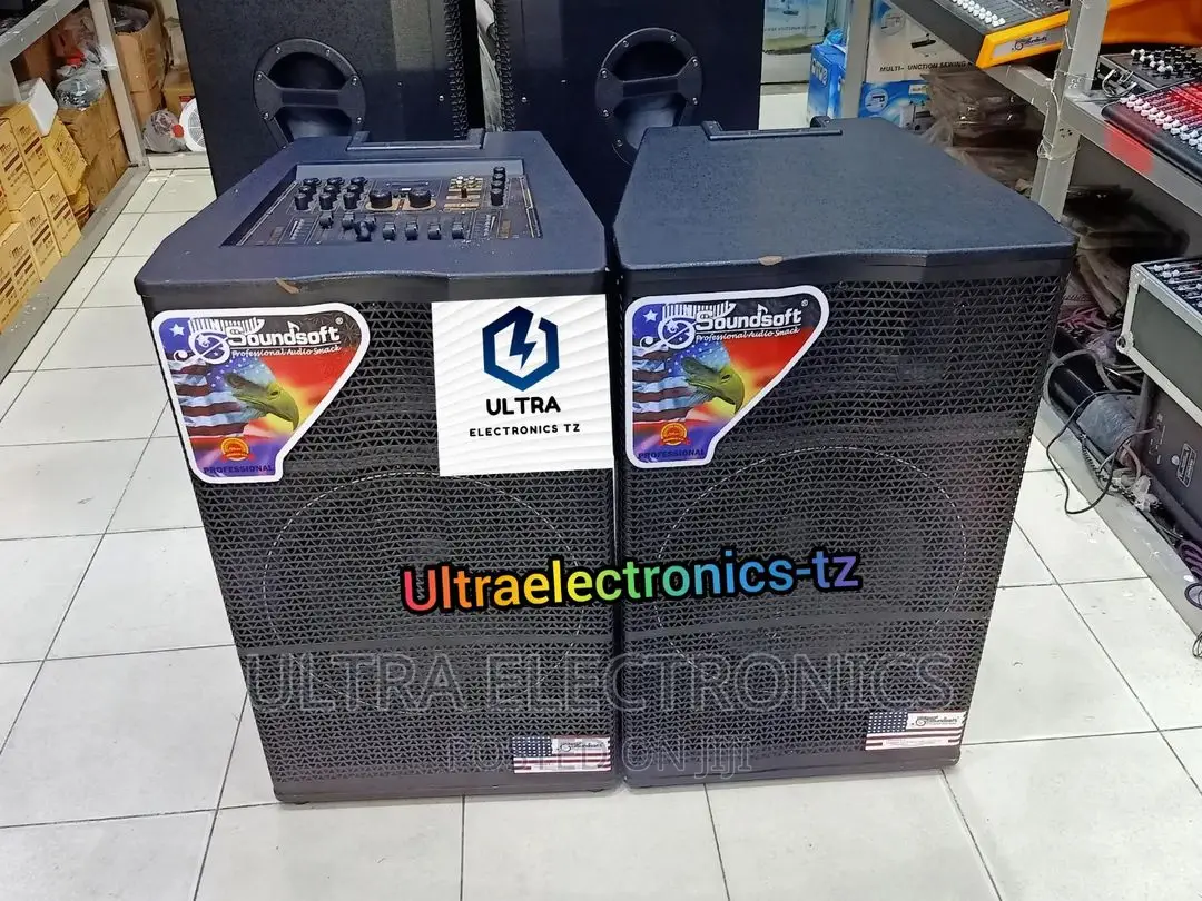 Soundsoft Professional Speakers With Master Equalizer 2mic