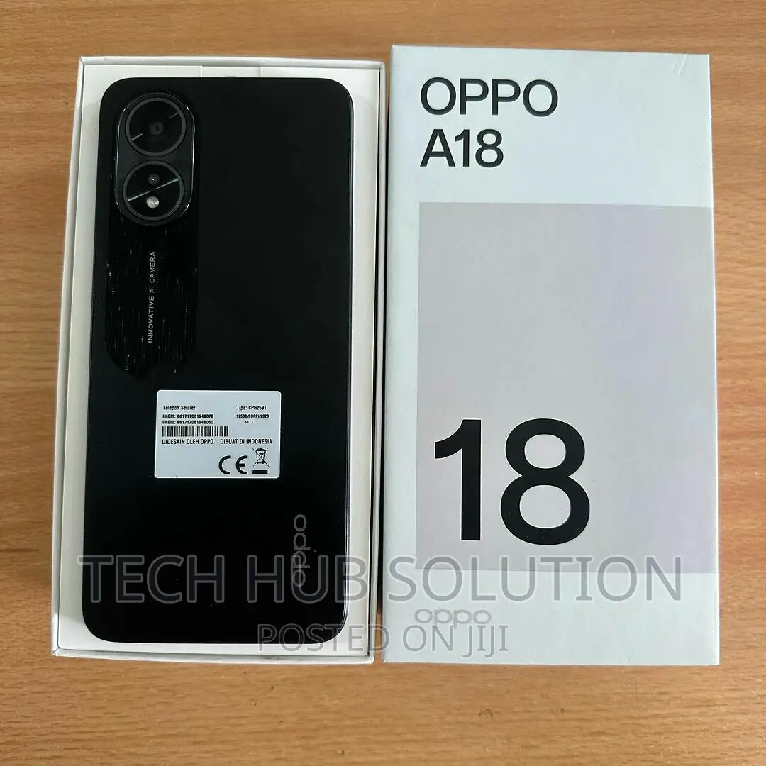 New Oppo A18 128 GB Black
