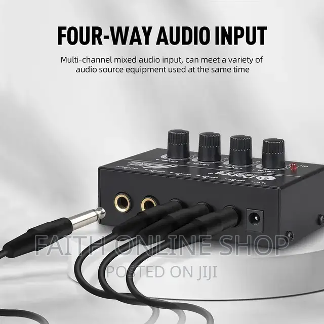 4 Channel Mixing Console Digital Audio Mixer Stereo