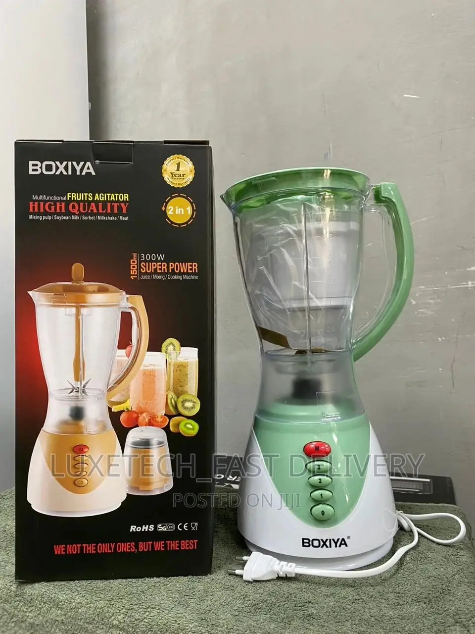 Boxiya Blender 1.5L With Grinder 2 in 1