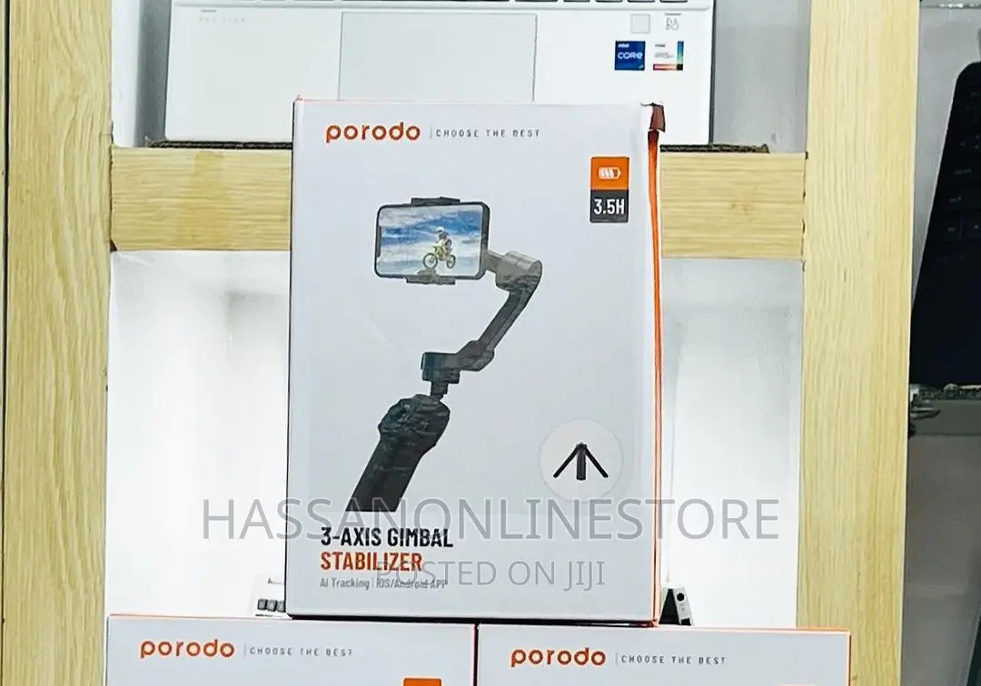 Porodo 3 Axis Extendable Gimbal Stabilizer