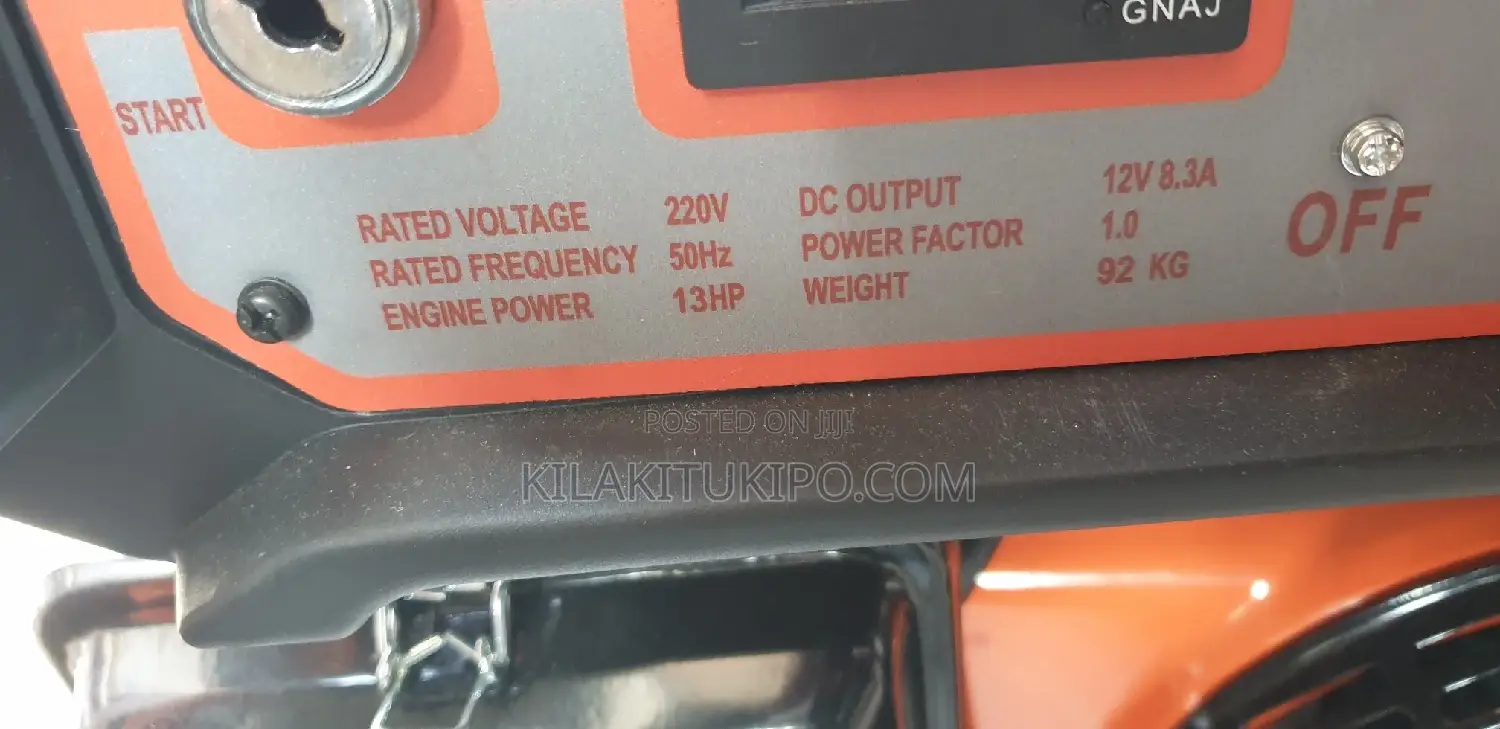 Mr Uk Gasoline Generator
5.5kva
Automatic Key Ignition