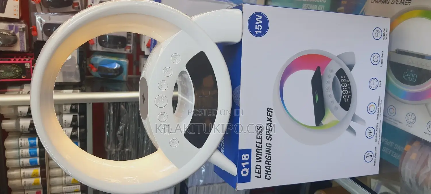 3 in 1 LED Wireless Charger Speaker Radio